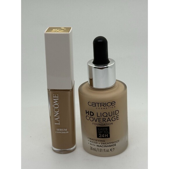 Lancome Teint Idole Ultra Wear Glow Concealer 305N, Catrice HD Foundation Read - Picture 2 of 16